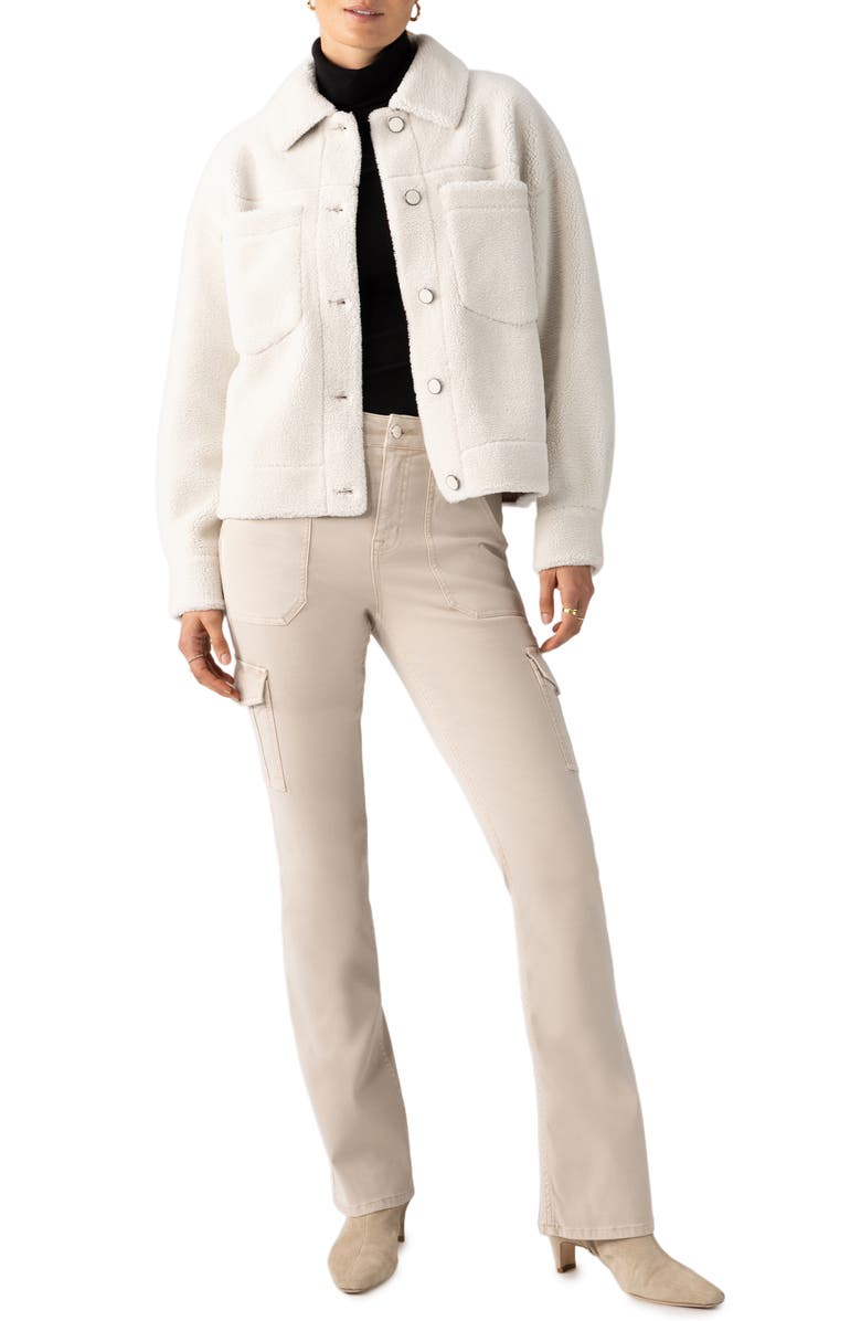 Sanctuary Cozy High Pile Fleece Shirt Jacket, Alternate, color, 