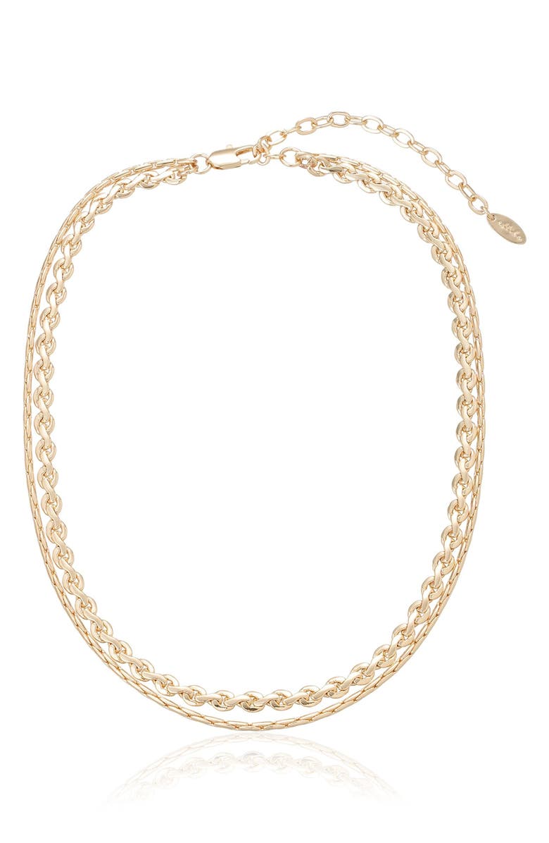 Ettika Mixed Layers Necklace, Alternate, color, Mixed Metal
