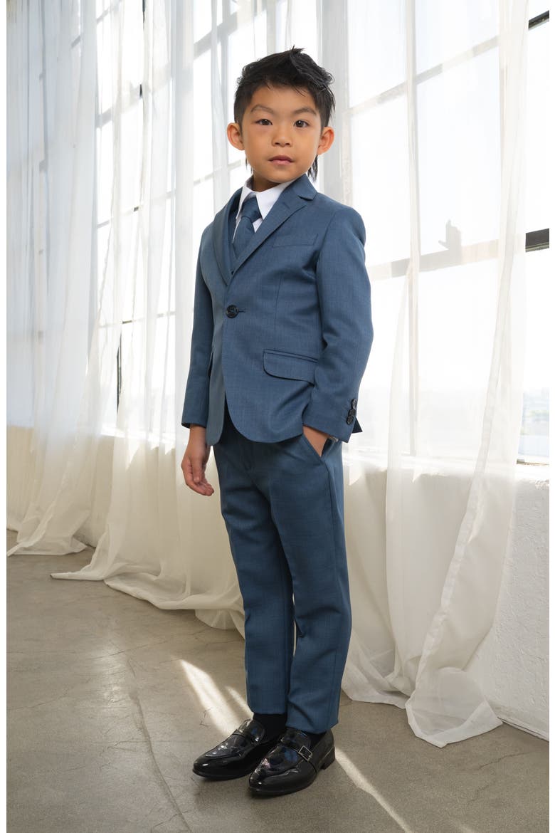Kids' Osiris 5-Piece Slim Fit Suit, Alternate, color, Jean Blue