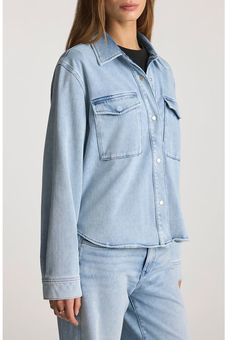 Tia Denim Shirt, Alternate, color, LIGHT MOVE