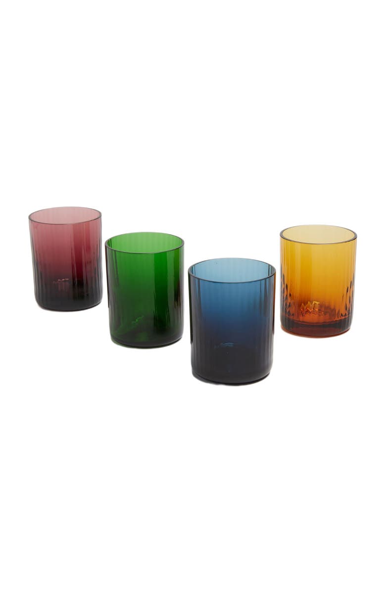 La DoubleJ Liquor Glasses Set Of 4, Main, color, Rainbow Mix Multicolor
