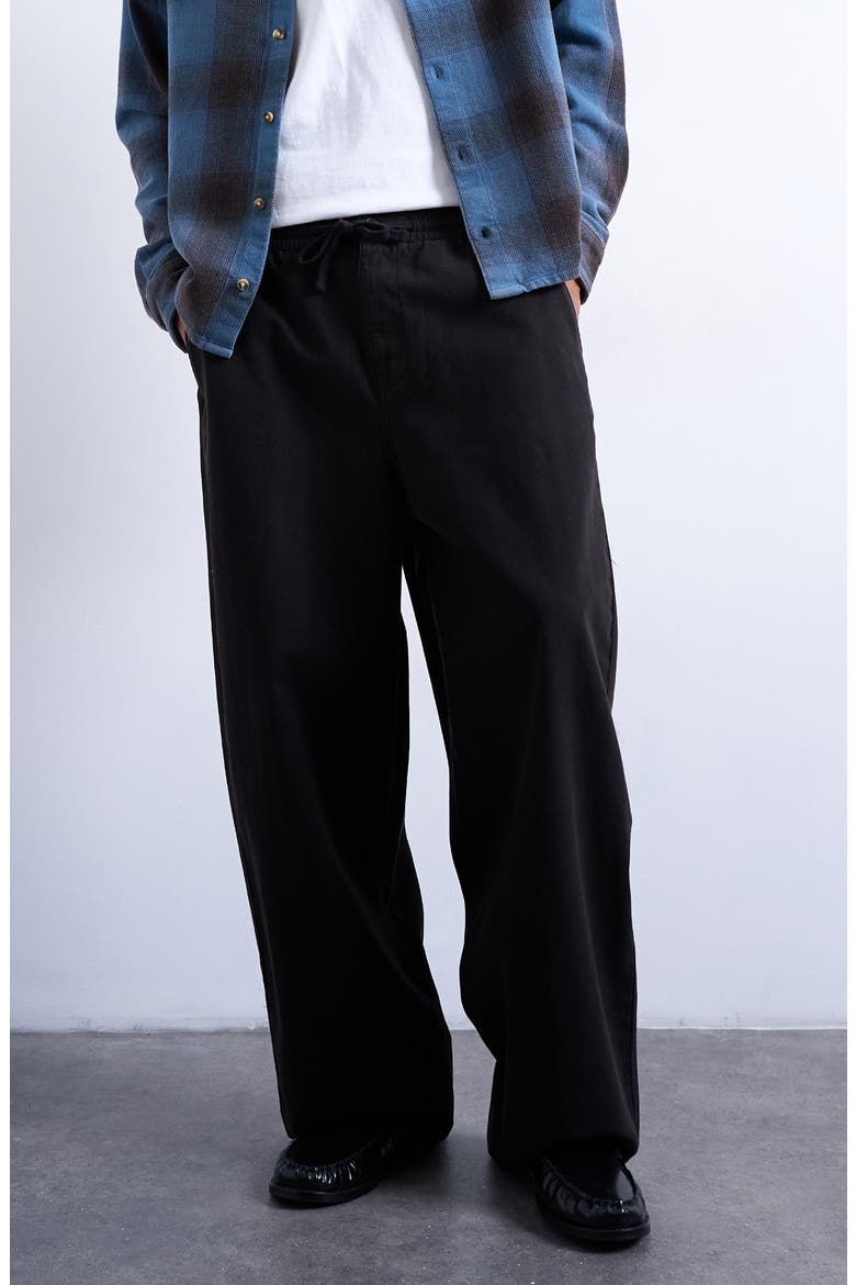 Herringbone Pants, Main, color, BLACK
