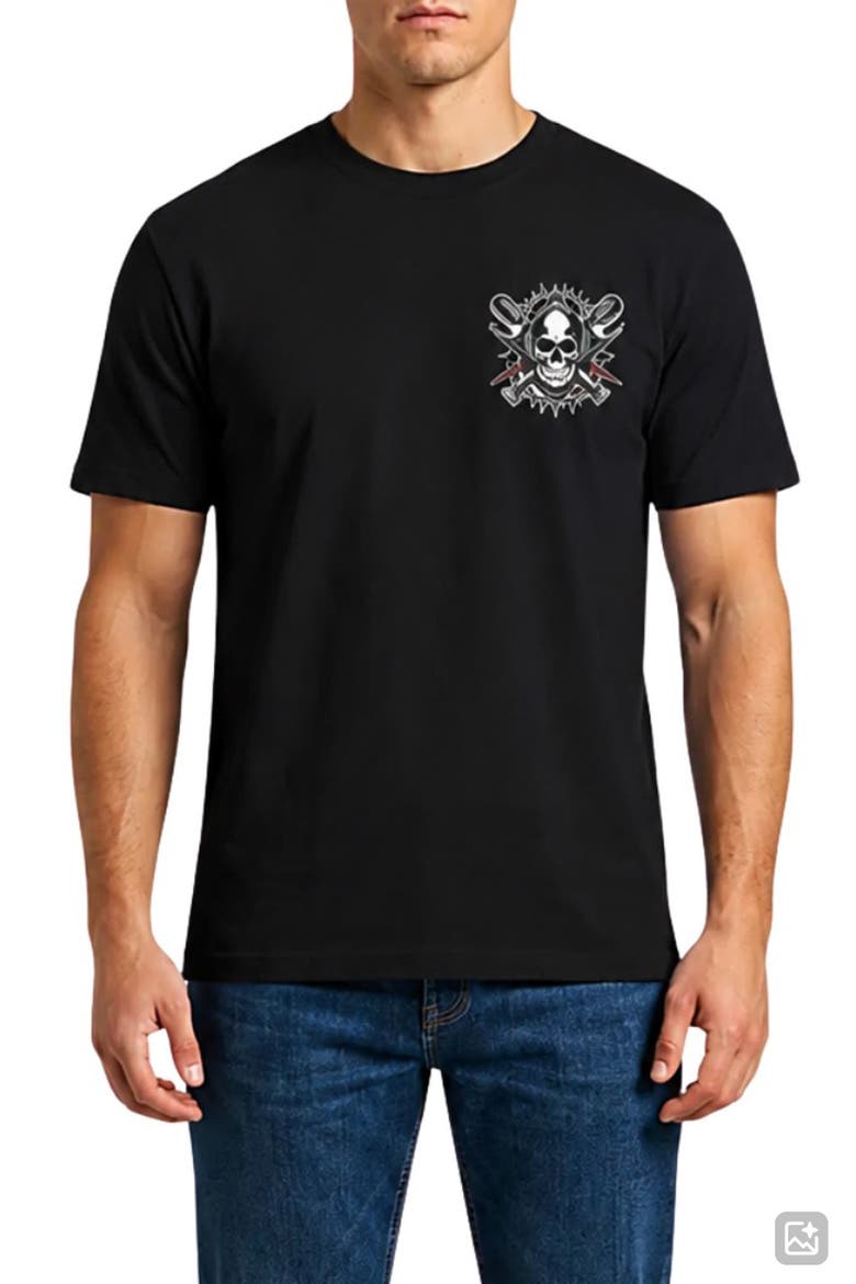 Rattle the Rhythm Graphic T-Shirt, Main, color, BLACK
