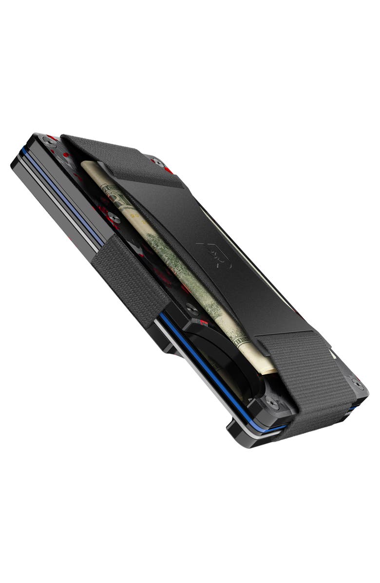 the Ridge Cardholder Wallet with Metal Money Clip & Cash Strap, Alternate, color, 