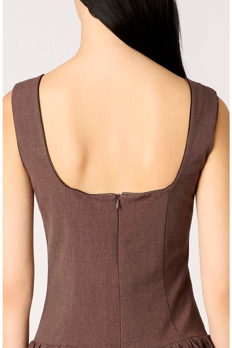 Cabaello Minidress, Alternate, color, BROWN