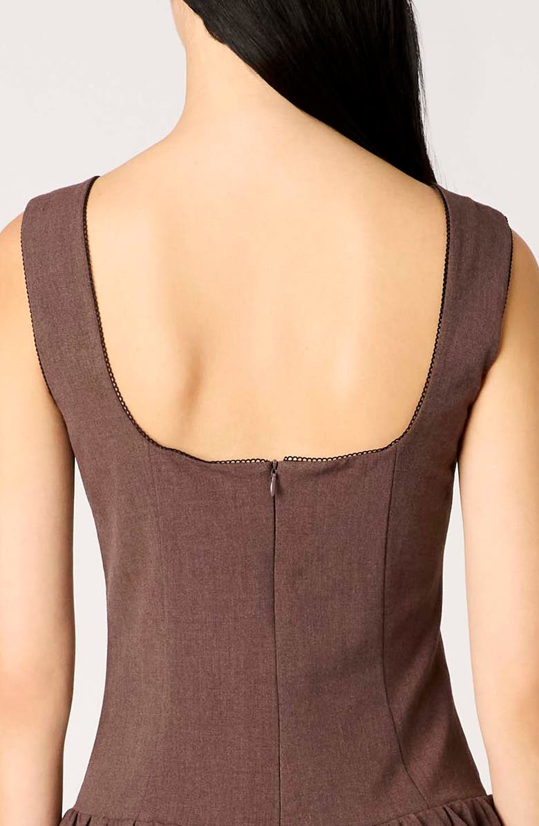 Nia Cabaello Minidress, Alternate, color, Brown