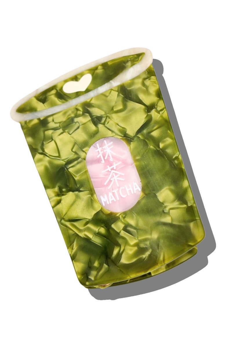 Solar Eclipse Matcha Claw Hair Clip, Main, color, Green