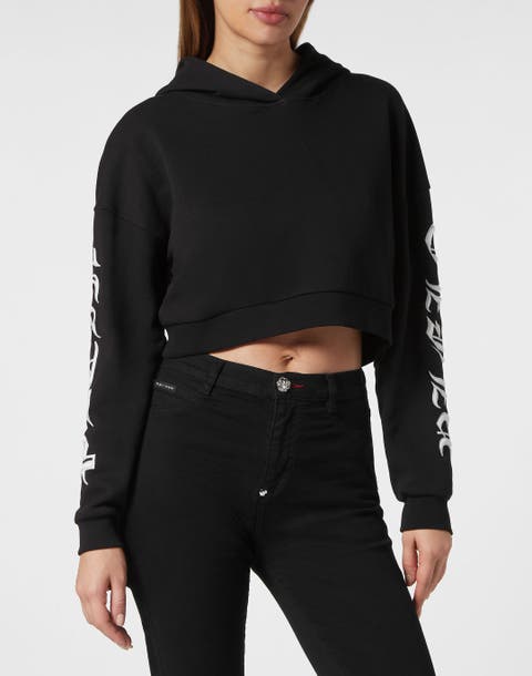 Hooded Sweatshirt Gothic Plein Women