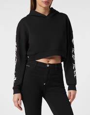 PHILIPP PLEIN Hooded Sweatshirt Gothic Plein Women