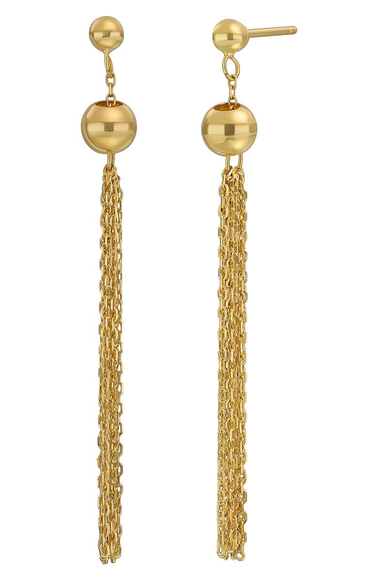 Bony Levy 14K Gold Linear Drop Earrings, Main, color, 14K Yellow Gold