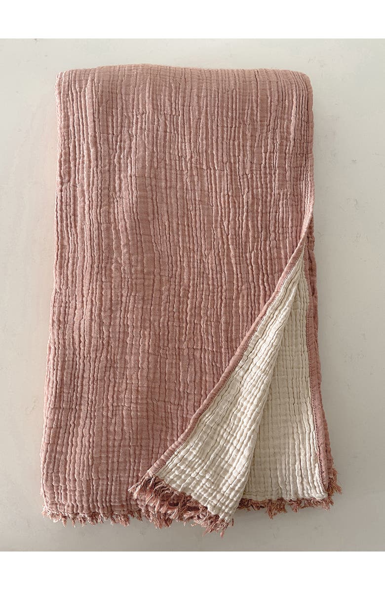 Anaya Crinkled Turkish Cotton Oversized Cuddle Blanket, Main, color,