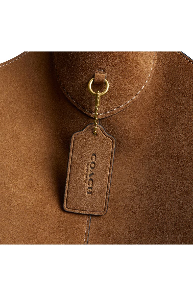 COACH Brooklyn 39 Suede Shoulder Bag, Alternate, color,