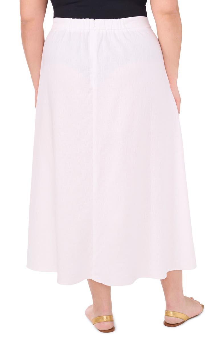Vince Camuto A-Line Midi Skirt, Alternate, color, Ultra White