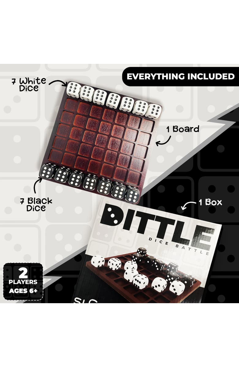 Swooc Games Dittle - Dice Battle | Coffee Table Game, Alternate, color, Brown