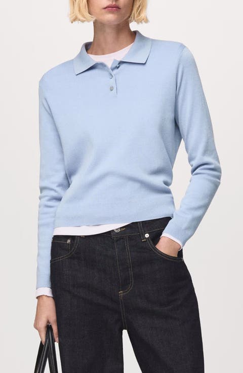 Wool & Cotton Polo Sweater