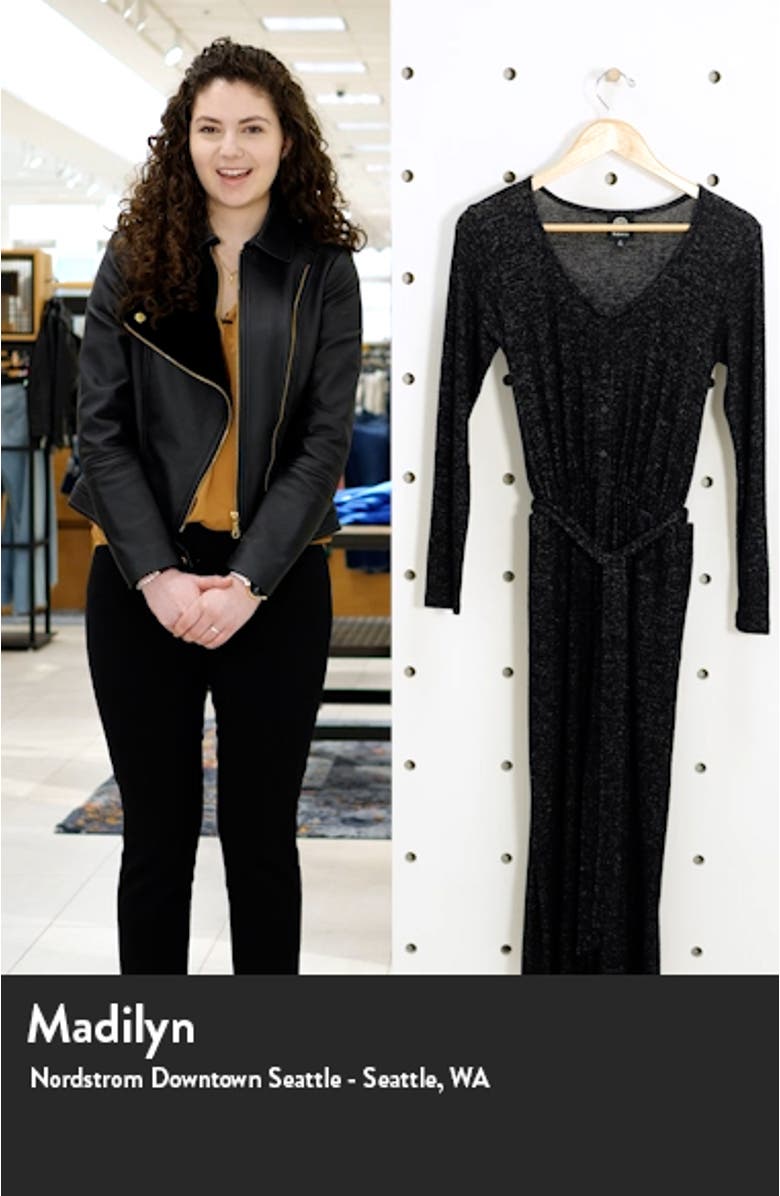 Long Sleeve Brushed Sweater Knit Jumpsuit, sales video thumbnail