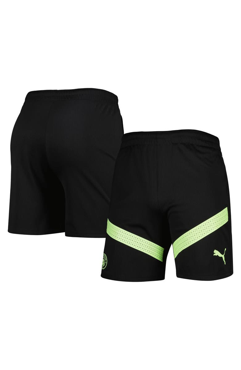 PUMA Men's Puma Black Manchester City Logo DryCELL Training Shorts, Main, color, 