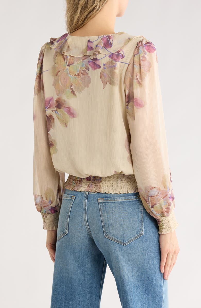 DR2 by Daniel Rainn Ruffle Long Sleeve Top, Alternate, color, Vintage