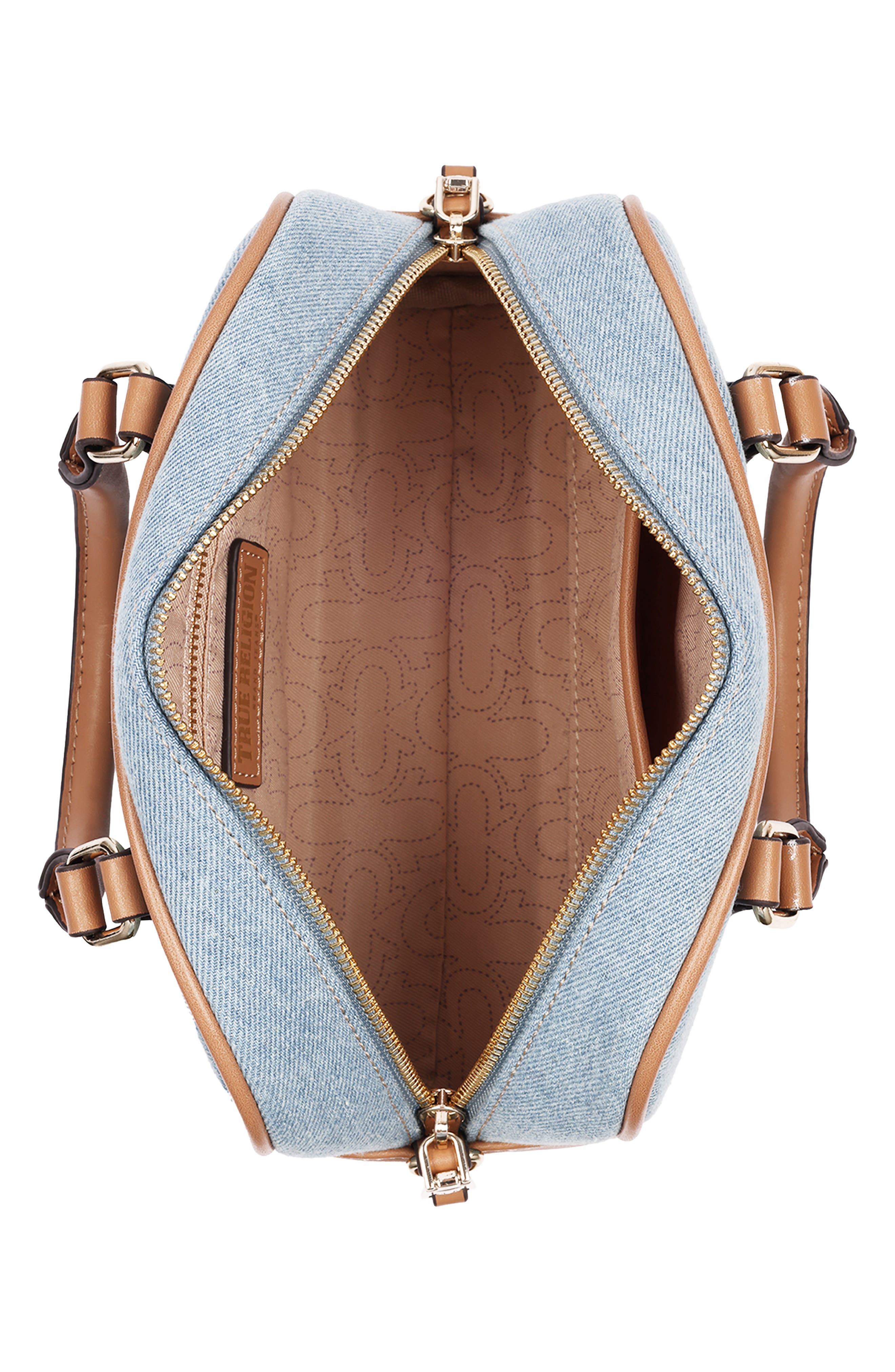 Denim Logo Mini Crossbody Bag, Alternate, color, DENIM