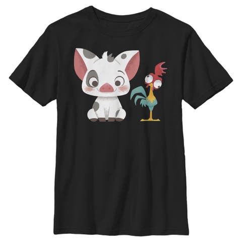 Boy's Moana Pua & Hei Hei Friends  Graphic T-Shirt