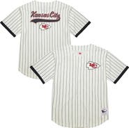 Mitchell & Ness Men's Mitchell & Ness  Cream Kansas City Chiefs Final Seconds Vintage Logo Mesh Button-Up Shirt