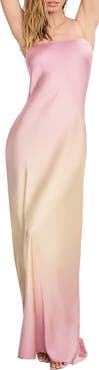 Good American Satin Maxi Slipdress