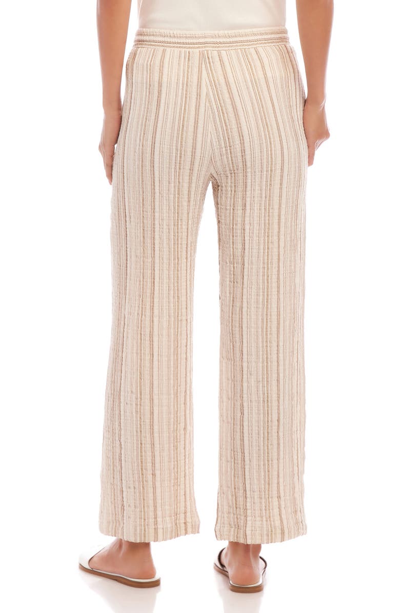 Karen Kane Metallic Stripe Drawstring Pants, Alternate, color, Stripe
