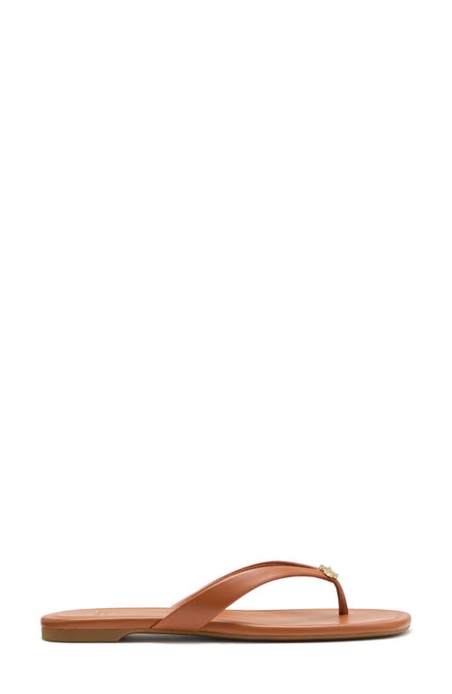 Kate Spade Spade Flower Flip Flop Sandals In Saddle