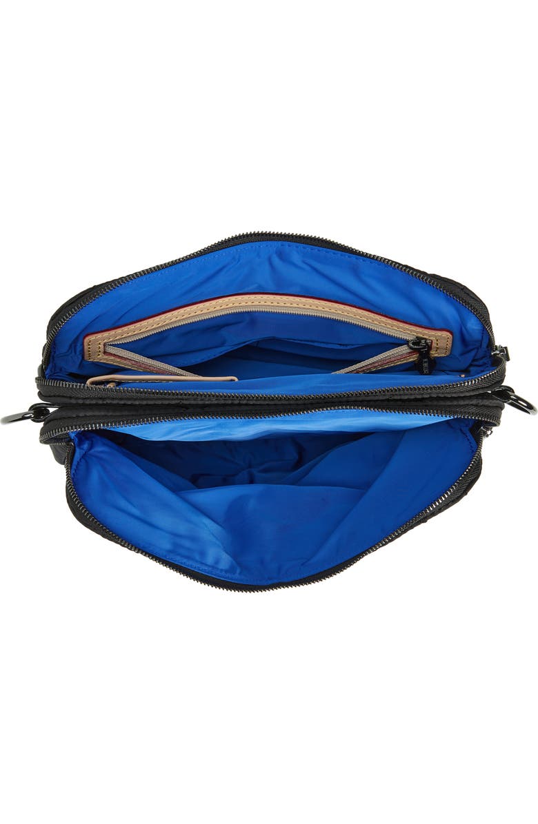 MZ Wallace Bowery Quilted Nylon Crossbody Bag, Alternate, color, Black