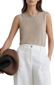 Reiss Amy Linen Tank