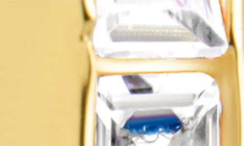Sterling Forever Roxanne Cubic Zirconia Hoop Earrings In Gold
