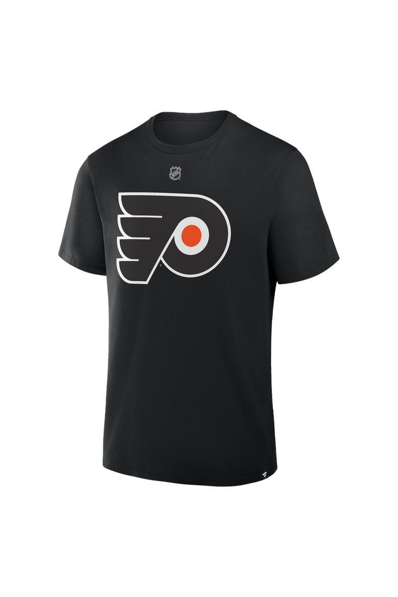 Men's Fanatics Trevor Zegras Black Philadelphia Flyers Authentic Stack Name & Number T-Shirt, Alternate, color, Black