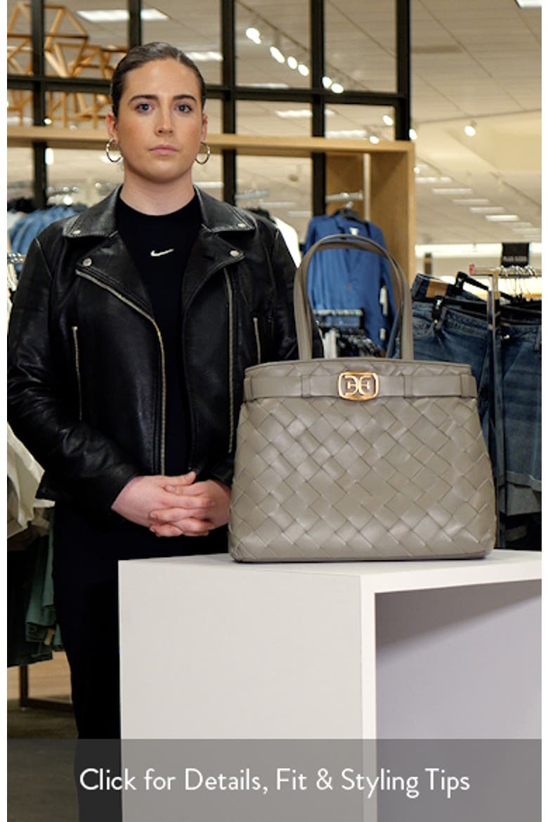 Cleo Woven Leather Tote video