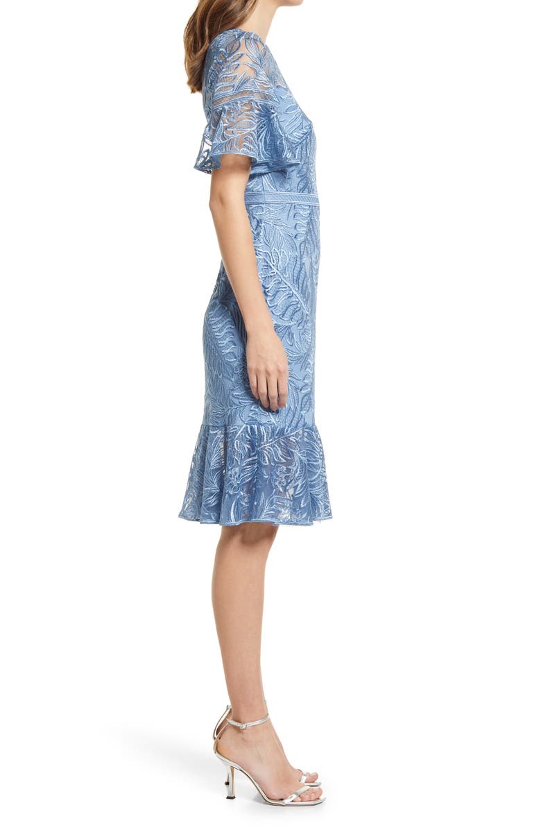 Tadashi Shoji Lace Midi Dress, Alternate, color, 