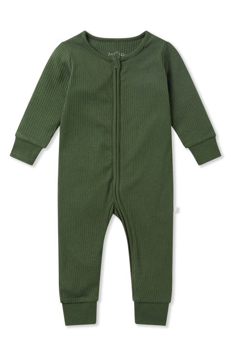 Rib Fitted One-Piece Romper