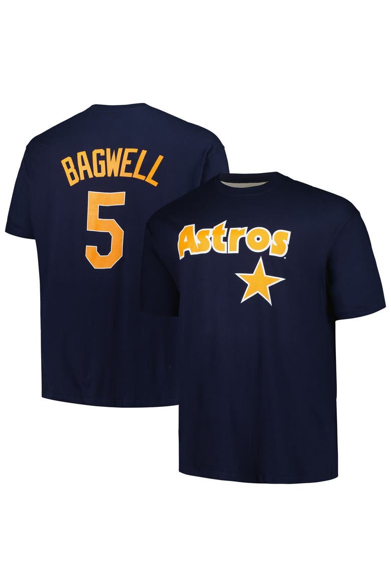 Men's Profile Jeff Bagwell Navy Houston Astros Big & Tall Cooperstown Collection Player Name & Number T-Shirt, Alternate, color, Navy