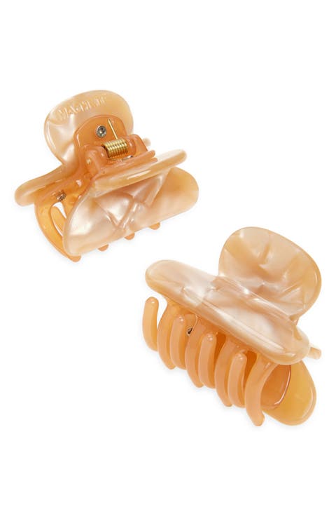 Set of 2 Petite Heirloom Claw Clips