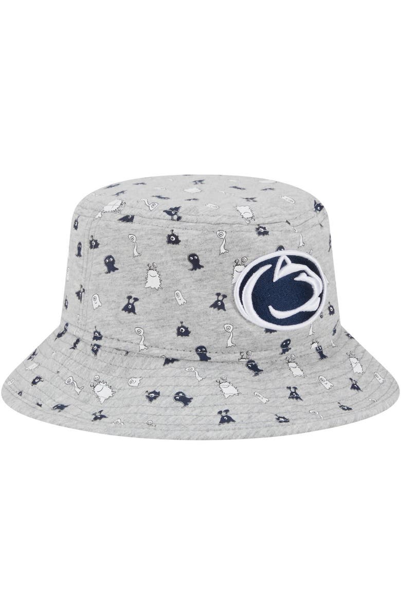 New Era Toddler New Era  Heather Gray Penn State Nittany Lions Critter Bucket Hat, Alternate, color, 