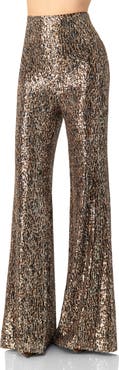 IVONNE Sequin Flared Trousers