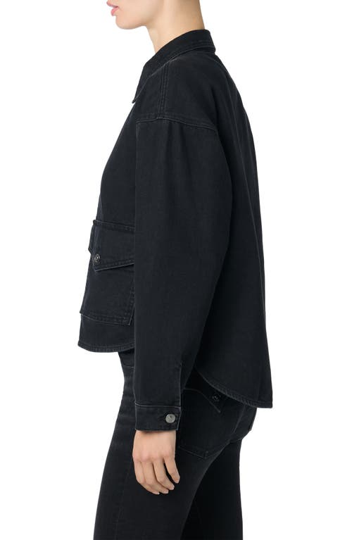 Hudson Jeans Casual Denim Jacket In Black