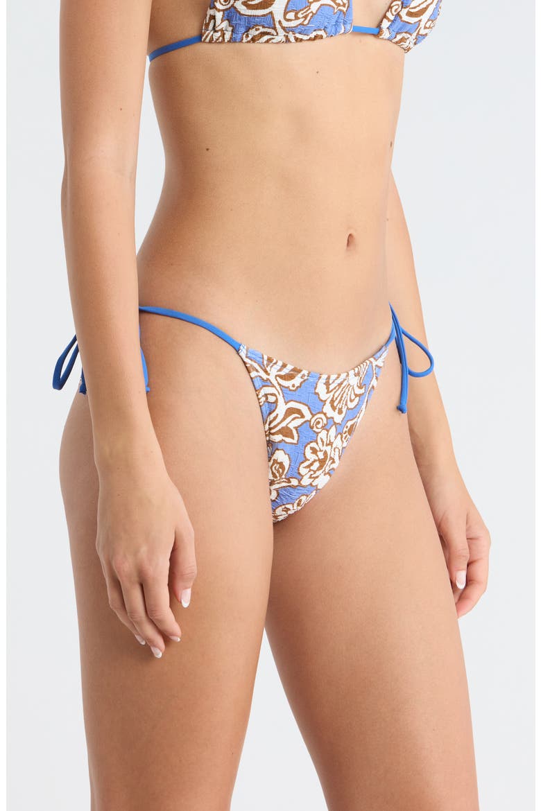 Mika Side Tie Bikini Bottoms, Alternate, color, MOONLIT OASIS