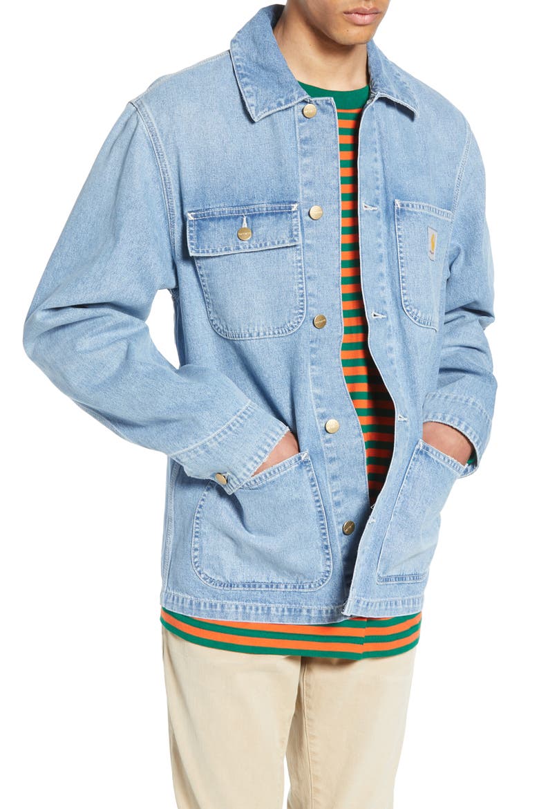 Michigan Norco Denim Chore Jacket, Main, color, BLUE