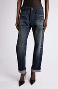 TOM FORD Low Rise Straight Leg Boyfriend Jeans