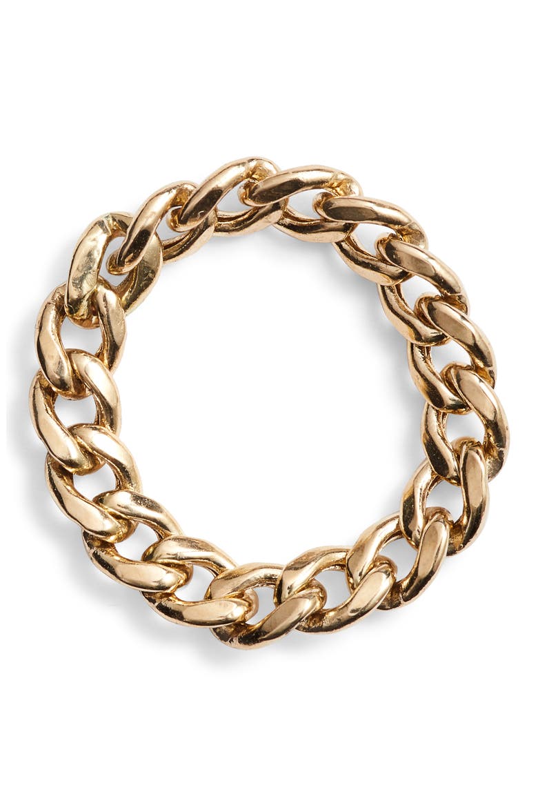 Curb Chain Ring, Main, color, GOLD