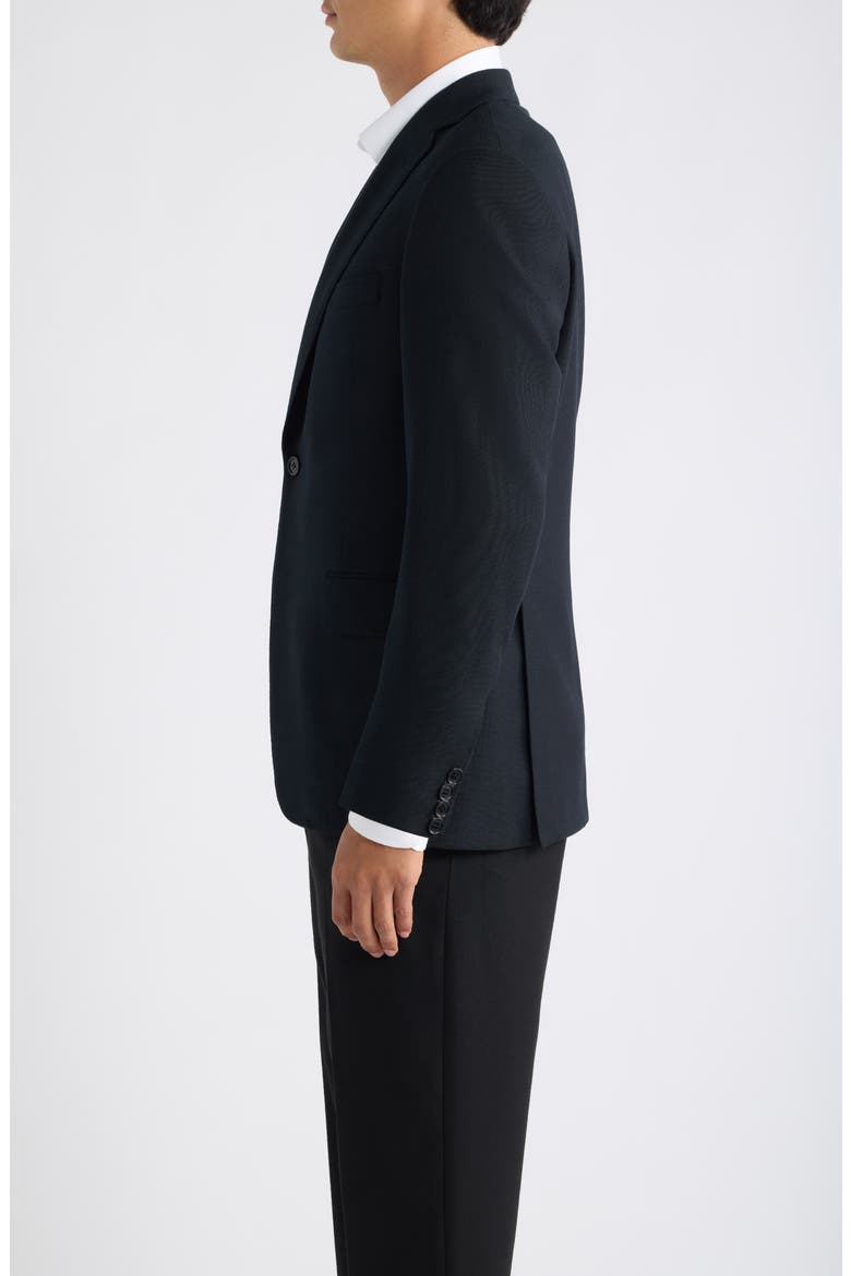Luxury Performance Stretch Wool Suit Separate Jacket, Alternate, color, BLACK