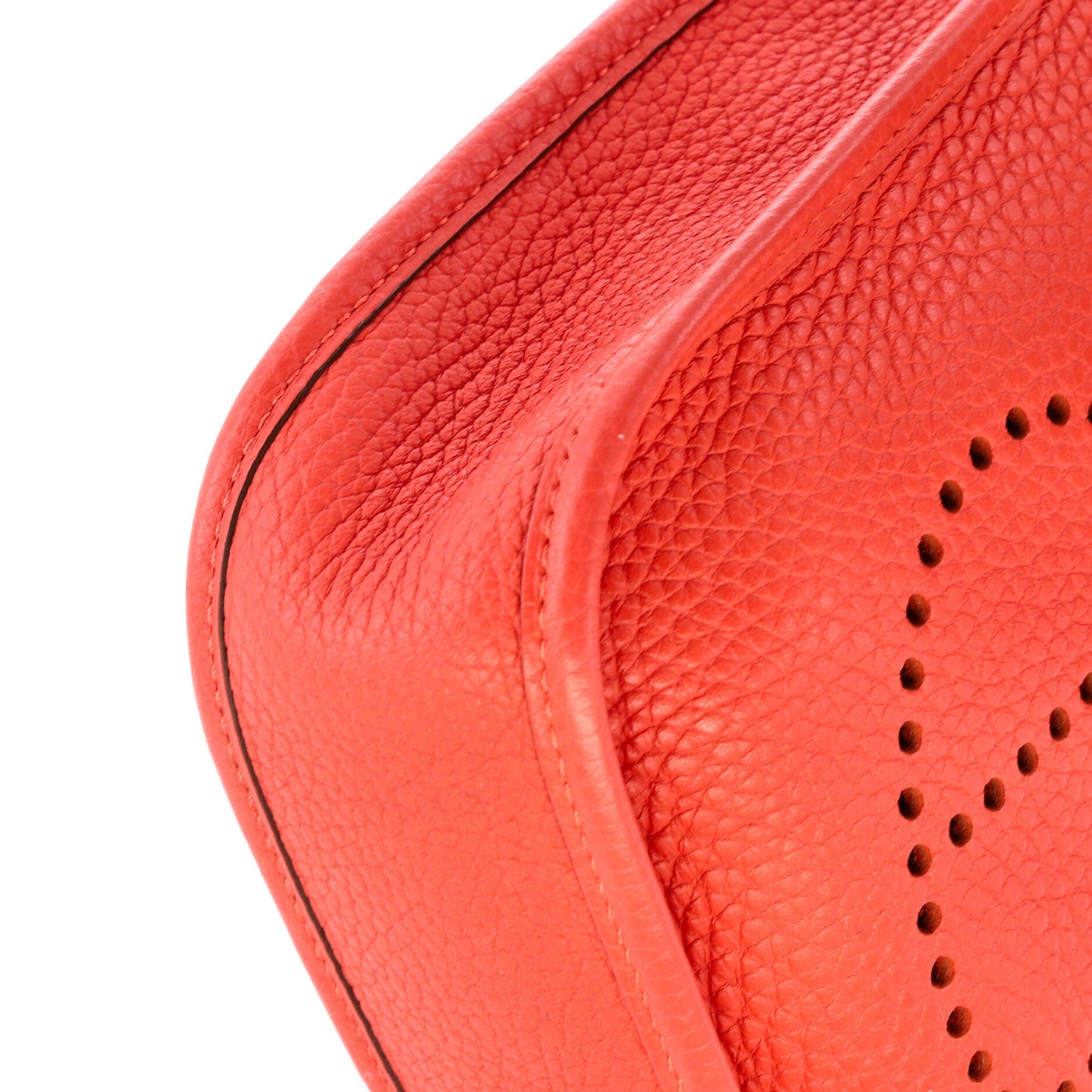 Pre-Owned Hermes Evelyne Bag Gen III Clemence TPM, Alternate, color, Rouge Pivoine