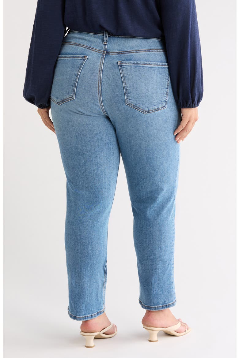 Blair Fab Ab Seamed High Waist Ankle Slim Straight Leg Jeans, Alternate, color, EXHIBITING