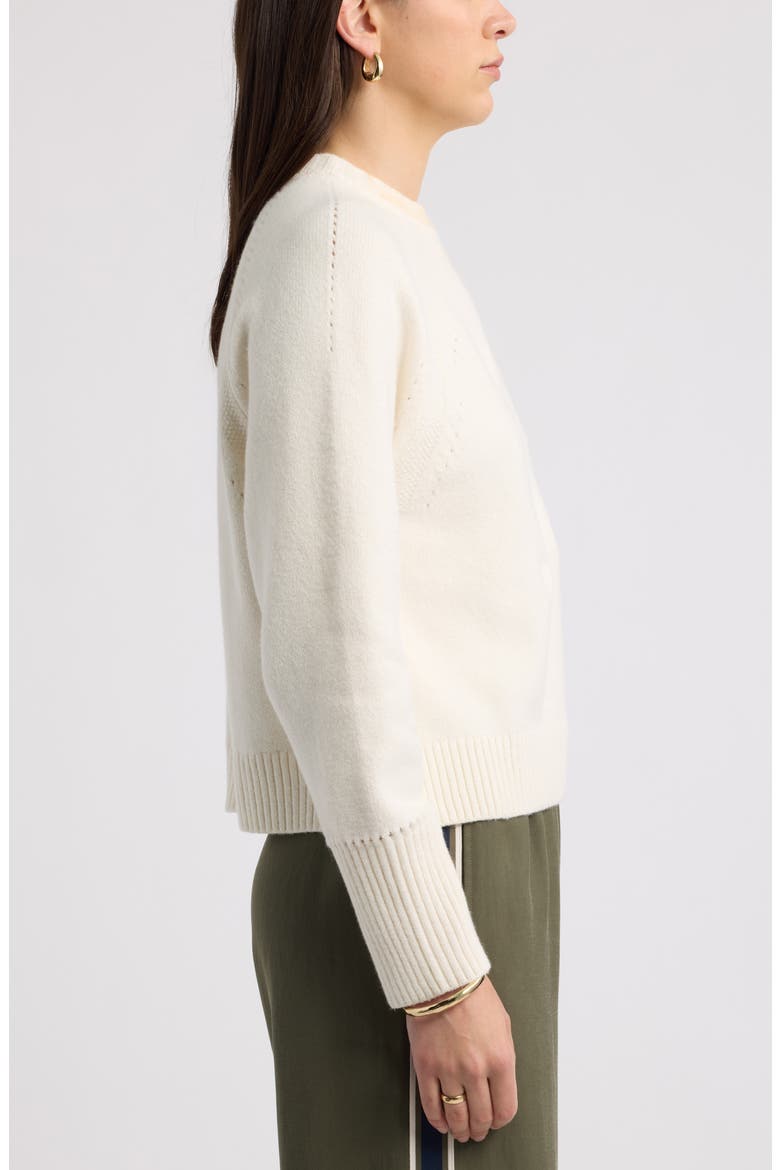 Raglan Crewneck Sweater, Alternate, color, IVORY PRISTINE