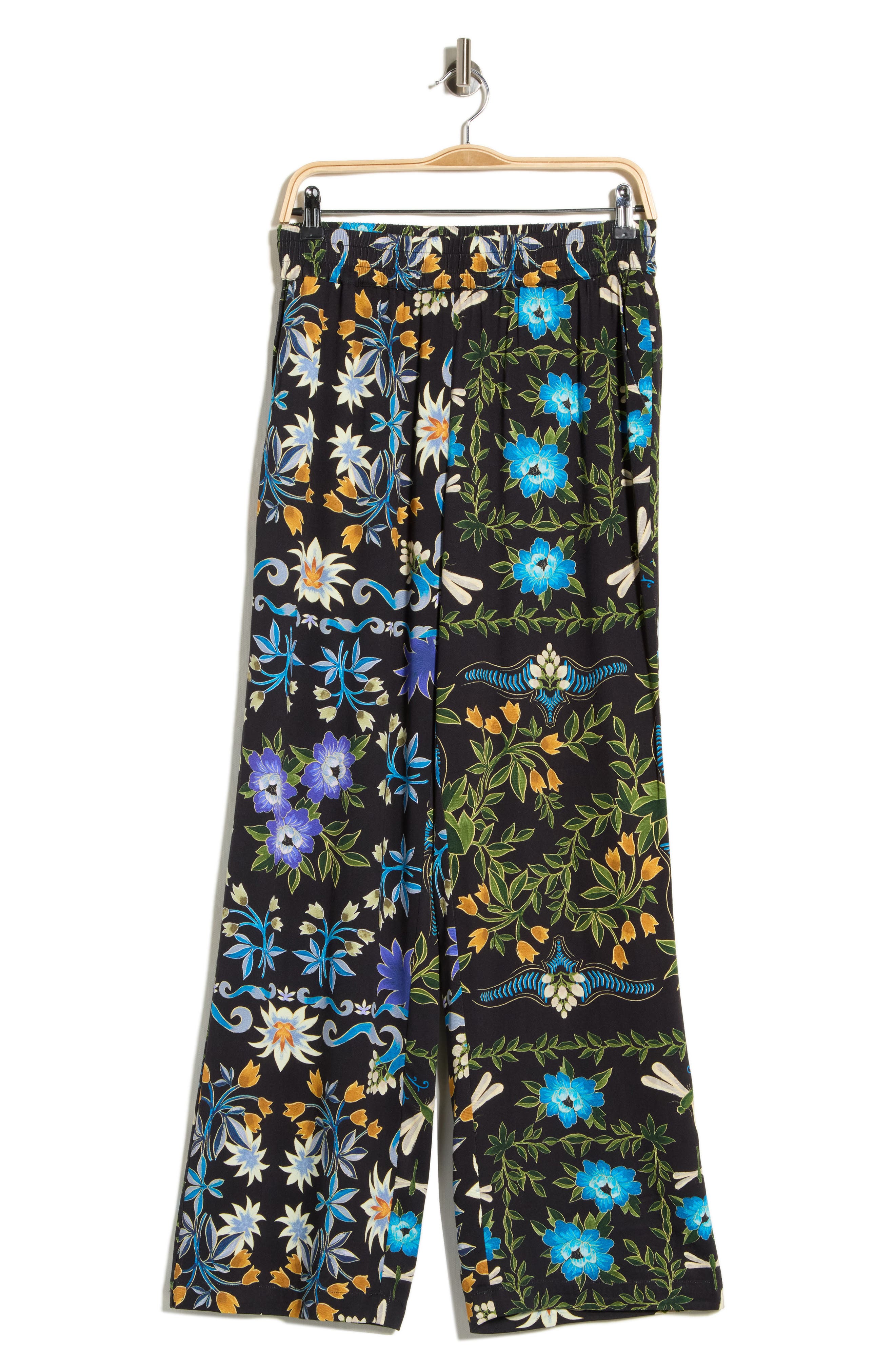 selected BLACK MULTI FLORAL LEAF