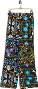 T Tahari Floral Leaf Wide Leg Pants